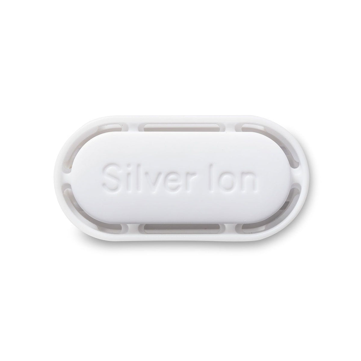 Clean Air Optima® Silberionenfilter, weiß, ovale Kartusche mit Prägeschrift „Silver Ion“