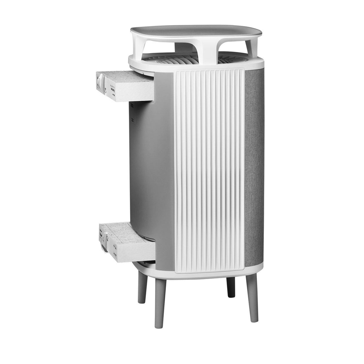 Blueair Luftreiniger DustMagnet 5240i mit zwei herausgezogenen ComboFilter-Filterfächern seitlich