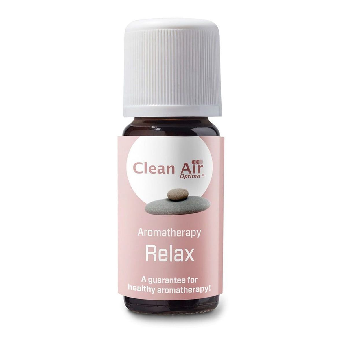 Clean Air Optima Ätherisches Öl „Relax“, braune Flasche mit rosa Etikett, 10 ml