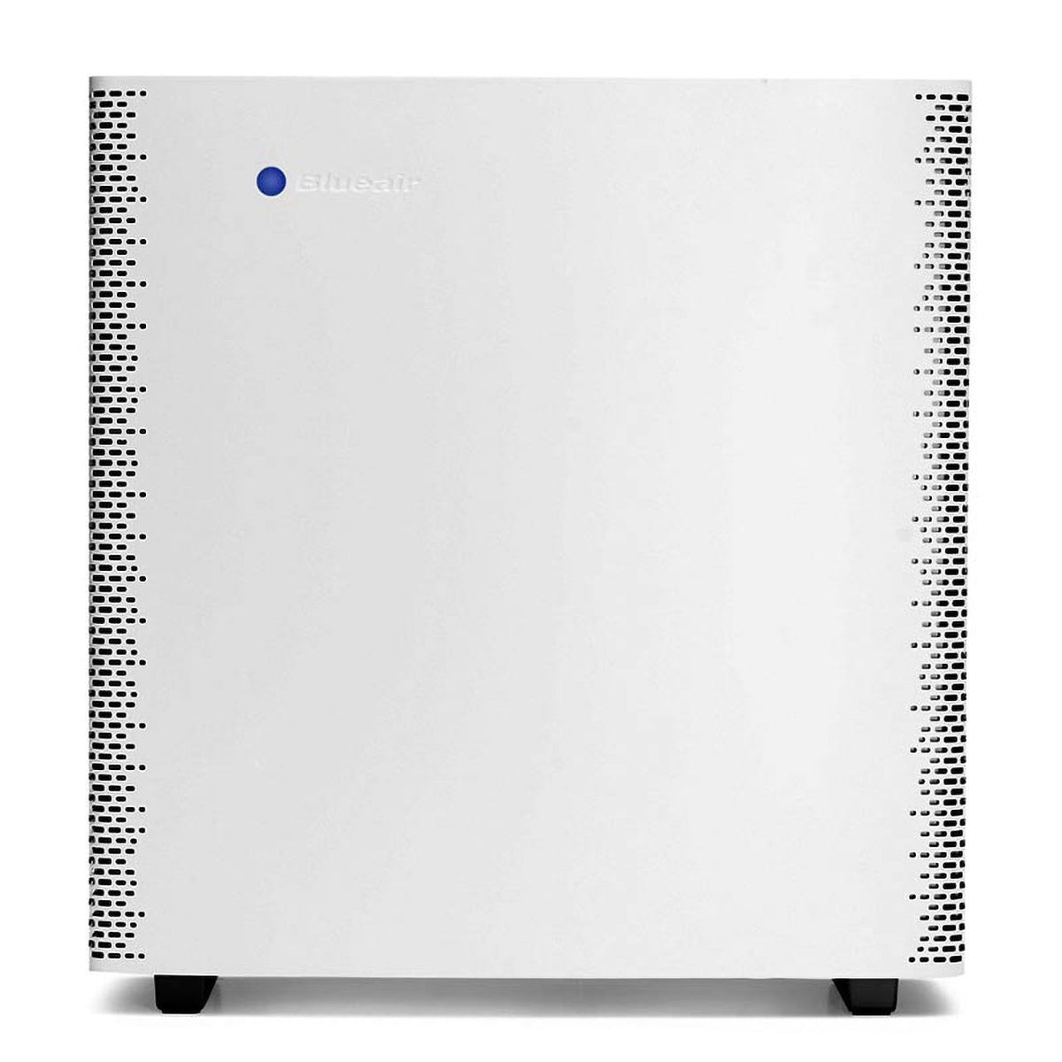 Blueair Sense Luftreiniger in Polar White, Frontalansicht mit seitlichen Lüftungsschlitzen