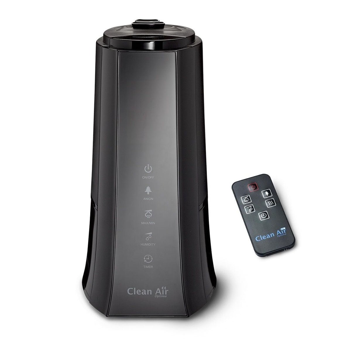 Clean Air Optima CA-603 Luftbefeuchter in Schwarz mit Touch-Bedienfeld und Fernbedienung