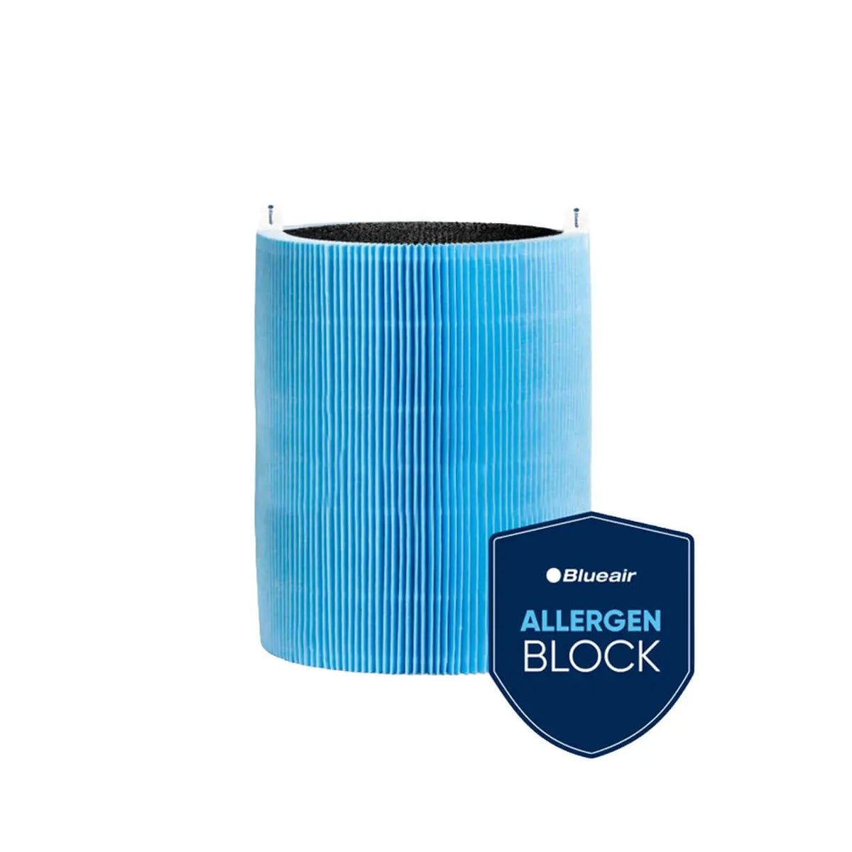 Blueair Ersatzfilter, zylindrische Filterplissee in Hellblau, mit „AllergenBlock“-Siegel