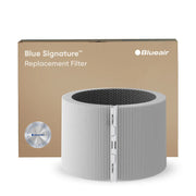 Blueair Blue Signature Ersatzfilter, gefalteter Rundfilter vor Verpackung mit Echtheitssiegel „Genuine Filter“